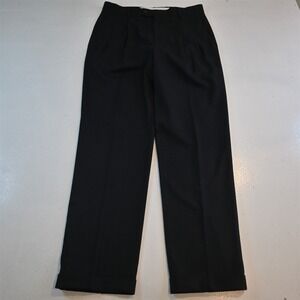 Braggi Louis Raphael 34x34 Gray Flannel Pleated Cuffed Baggy High Waist Pants